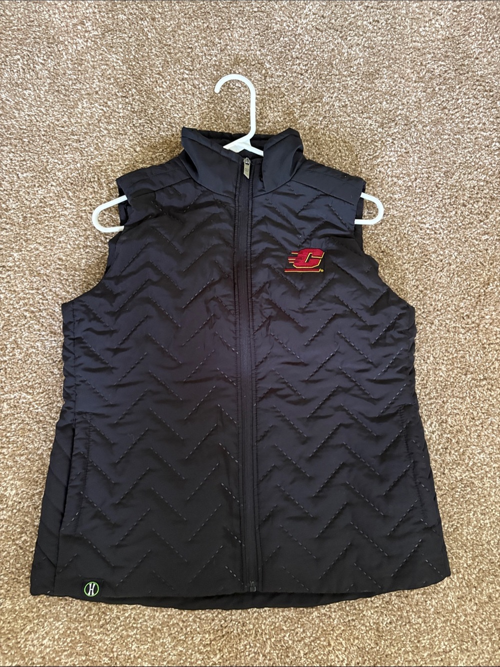 Holloway Black Jacket with Central Michigan University logo